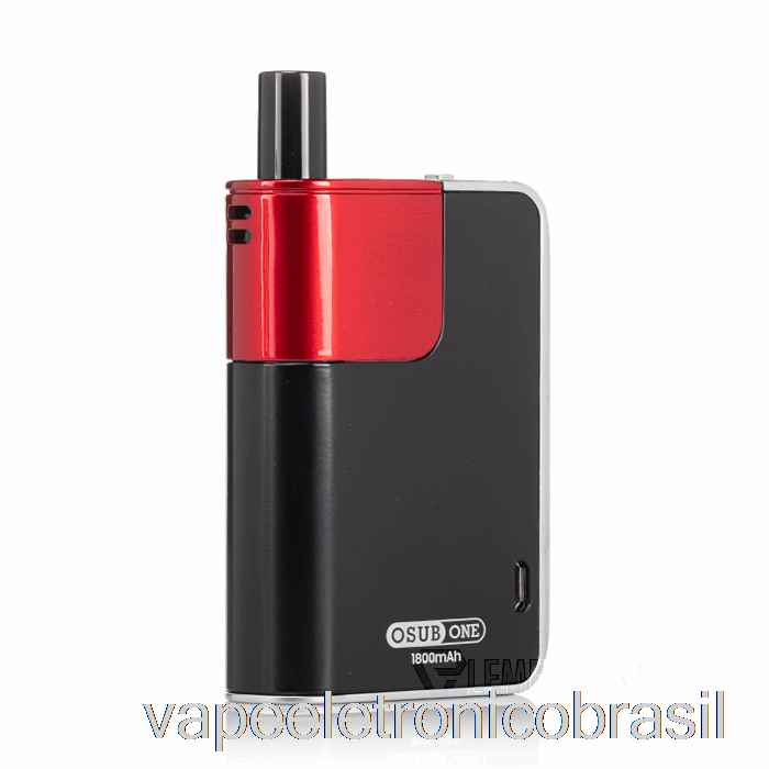 Vape Eletrônico Smok Osub One 40w Pod System Preto Vermelho